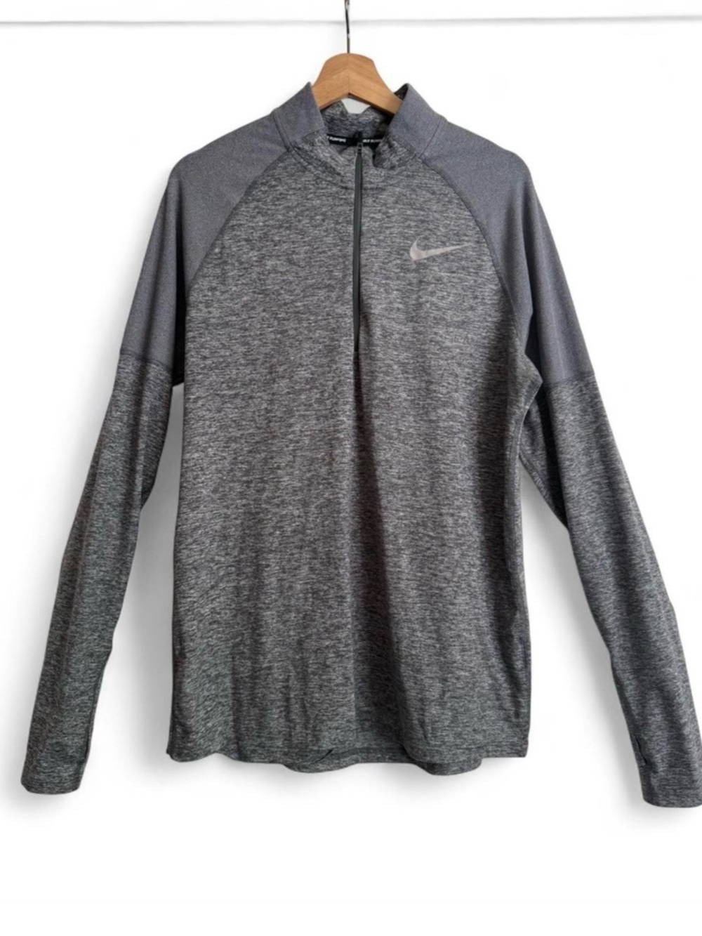 Men’s Nike Grey Heather Quarter-Zip Dri-Fit